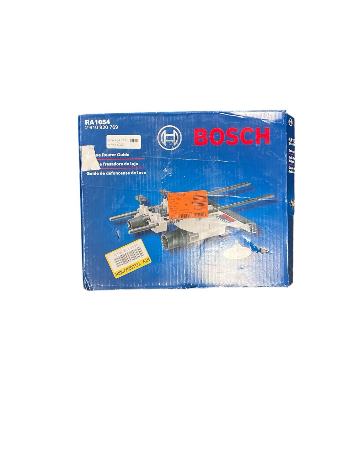 Bosch Deluxe Router Edge Guide Accessory with Dust Extraction Hood and Vacuum Hose Adapter RA1054