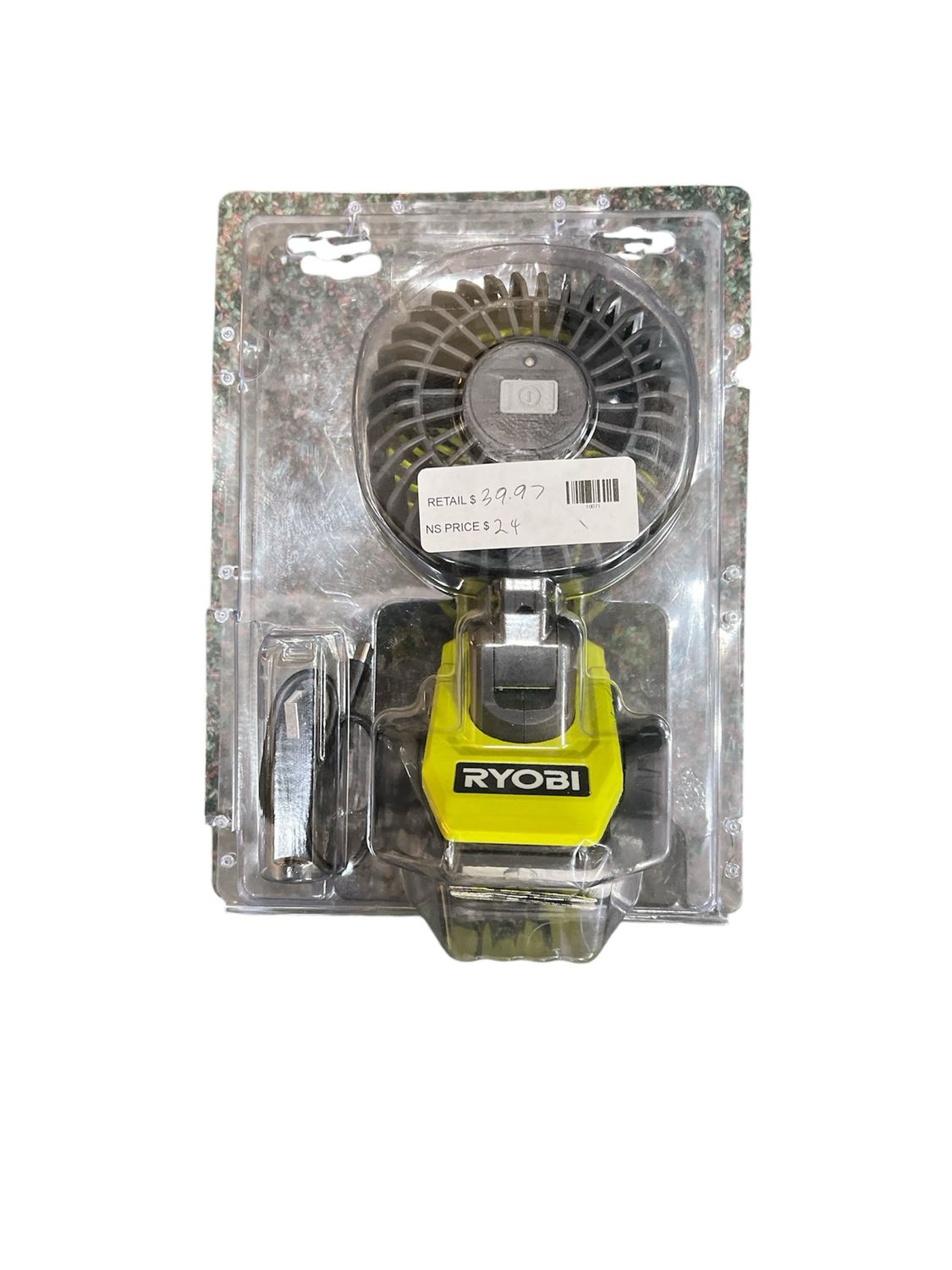 Ryobi USB Lithium Clamp Fan Kit with 2.0 Ah USB Lithium Battery and Charging Cable FVF51K. ..