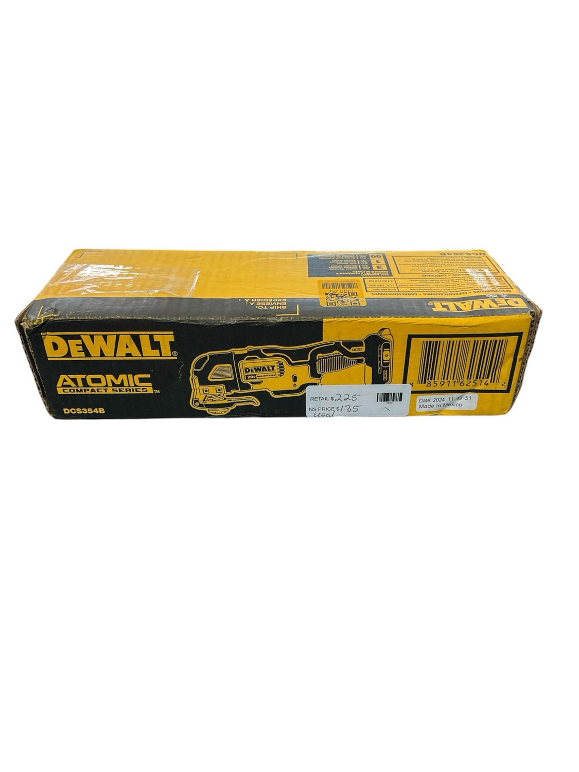 Dewalt ATOMIC 20V MAX Cordless Brushless Oscillating Multi Tool (Tool Only) DCS354B...