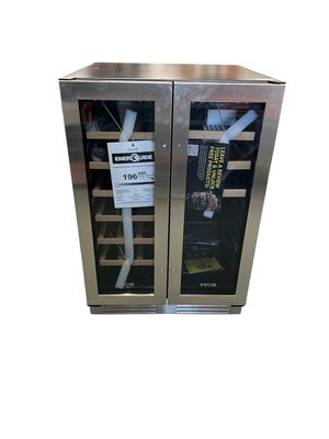 Thor Kitchen 24 in. 21-Bottles and 95-Cans Indoor Independent Dual Zone Wine Beverage Center TBC2401D1