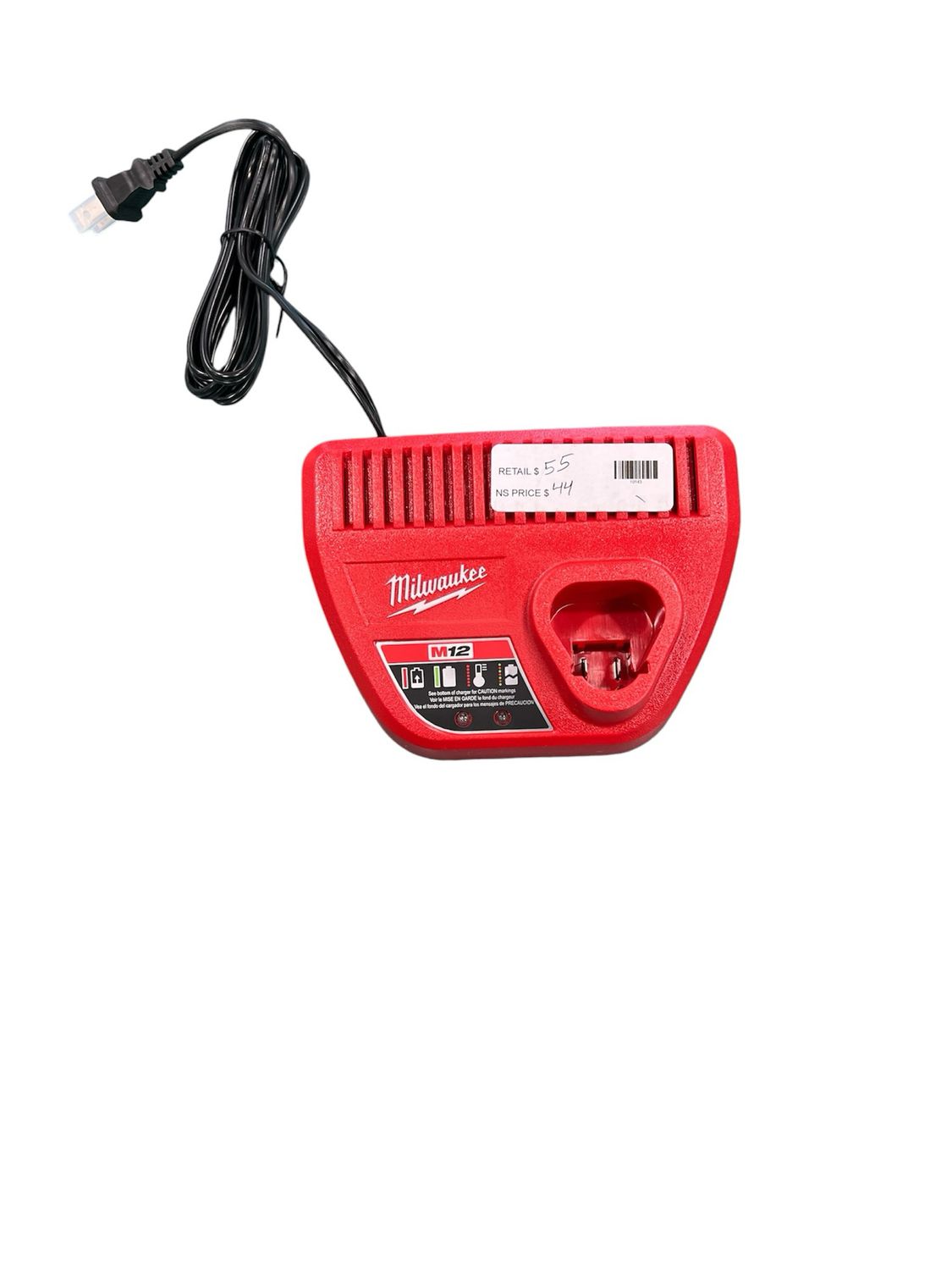 Milwaukee M12 12-Volt Lithium-Ion Battery Charger 48-59-2401 . .