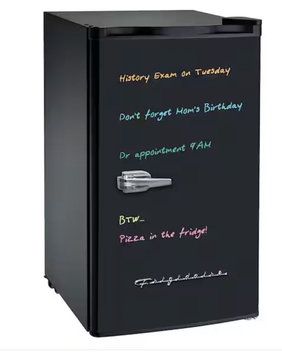 Frigidaire 3.2 cu. ft. Mini Refrigerator with Eraser Board in Black EFR331-BLACK