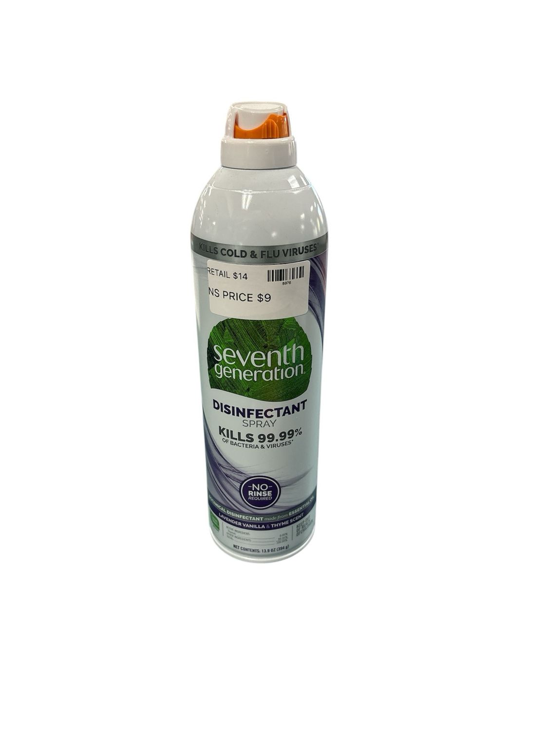 Seventh Generation Disinfectant Spray, Lavender Vanilla &amp; Thyme, 13.9