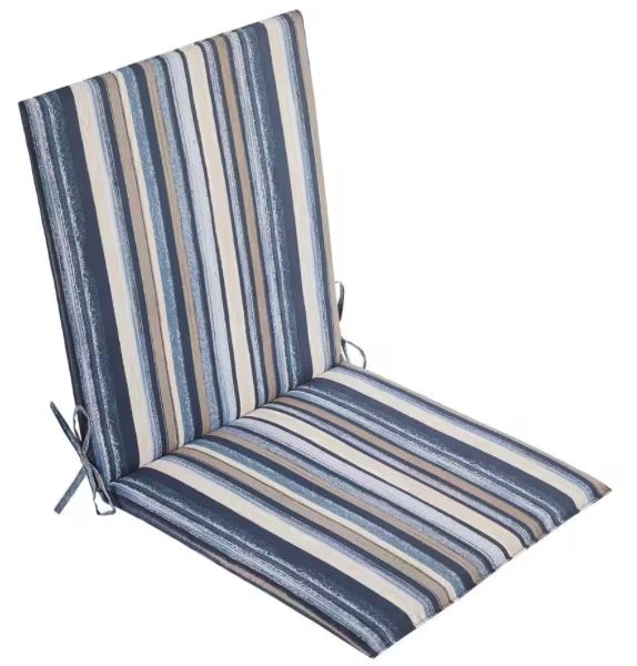 StyleWell Universal 19.5 in. x 19.5 in. One Piece Outdoor Sling Chair Cushion in Isadora Stripe8313-24557711