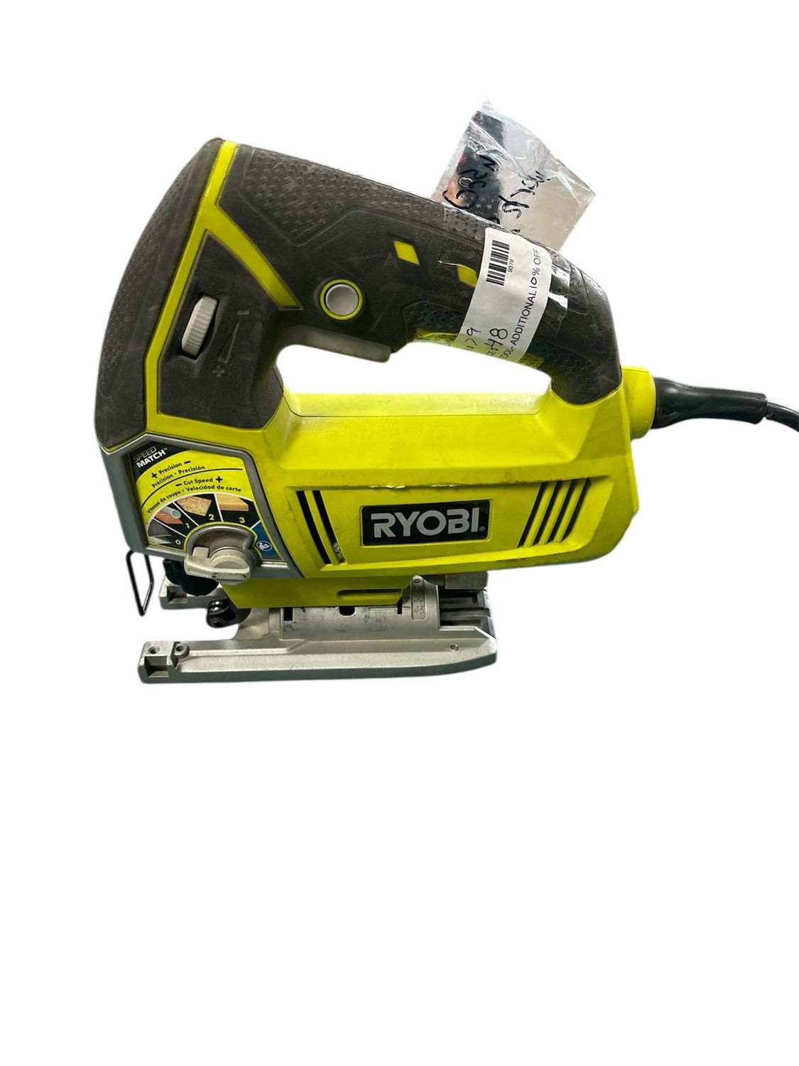 RYOBI 4.8 Amp Corded Variable Speed Orbital Jig Saw .