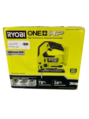 Ryobi ONE+ HP 18V Brushless Cordless Jig Saw (Tool Only) PBLJS01B .