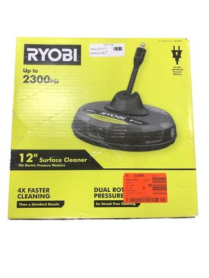 RYOBI 12 in. 2,300 PSI Electric Pressure Washers Surface Cleaner RY31012 . . .