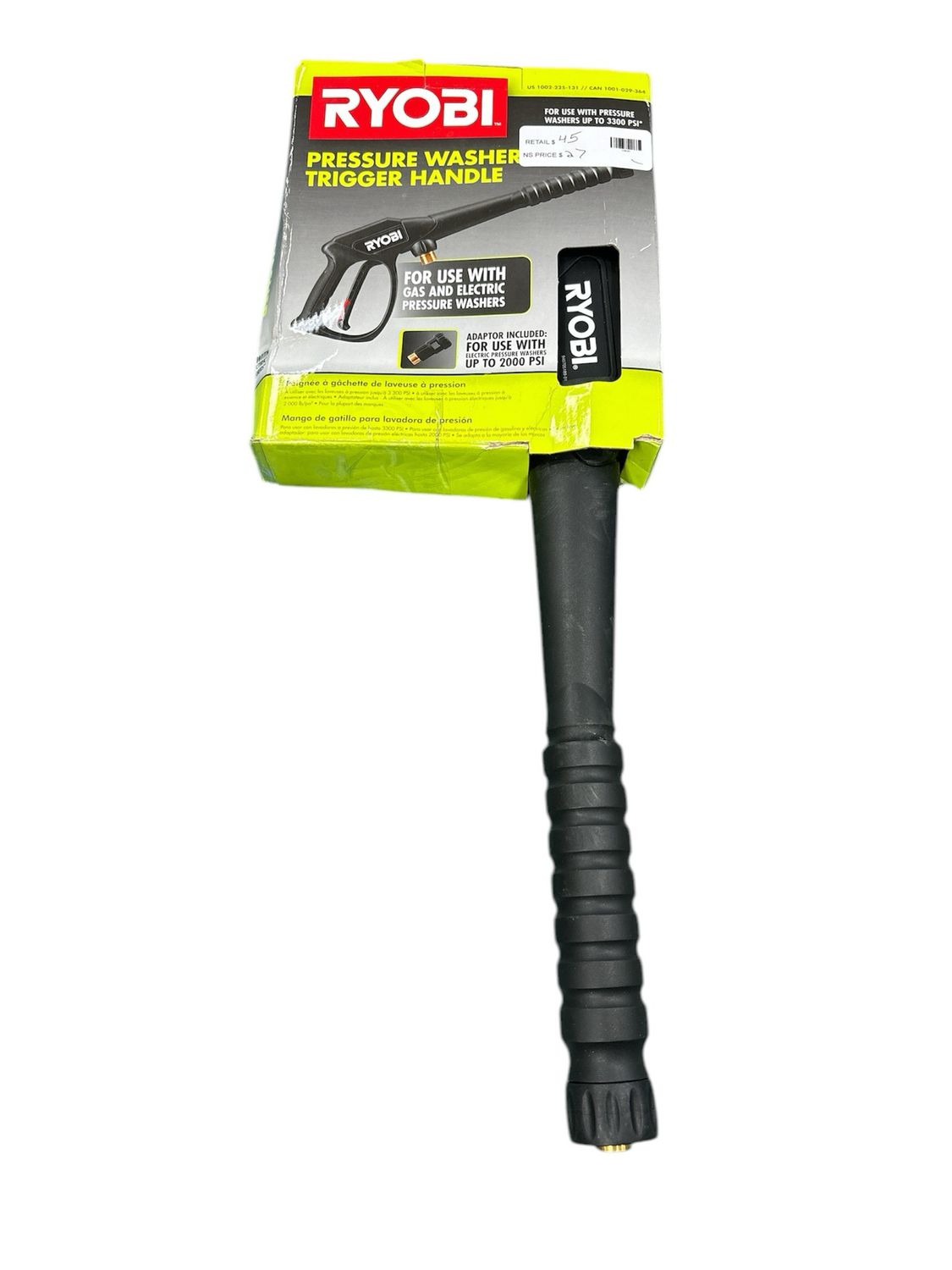 RYOBI 3,300 PSI Pressure Washer Trigger Gun Kit RY31001 .