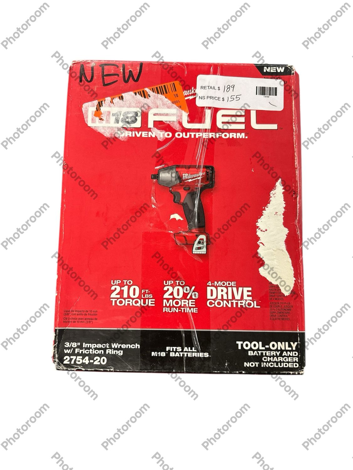Milwaukee M18 FUEL 18-Volt Lithium-Ion Brushless Cordless 3/8 in. Compact Impact Wrench with Friction Ring (Tool-Only) 2754-20