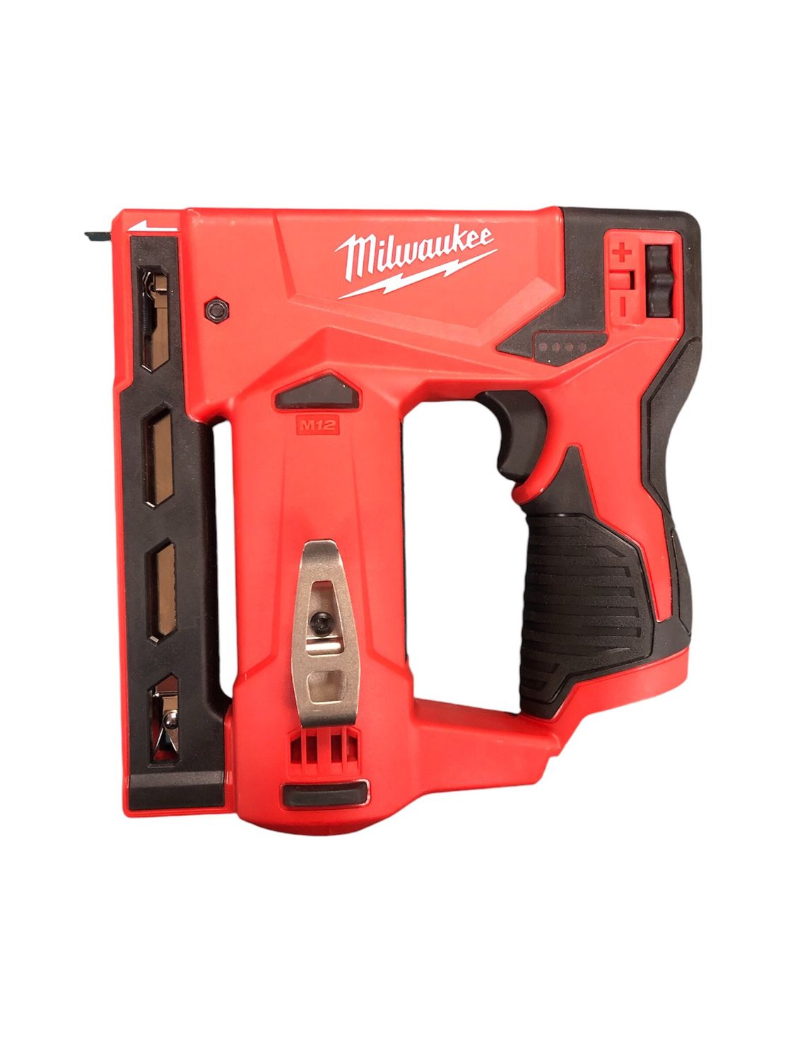 Milwaukee M12 12-Volt Lithium-Ion Cordless 3/8 in. Crown Stapler (Tool-Only) 2447-20