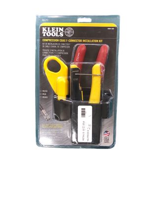 Klein Tools Coax Cable Installation Tool Set with Hip Pouch VDV011852