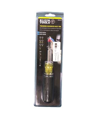 Klein Tools 12-3/4 in. Punchdown Multi-Bit Screwdriver VDV001-081