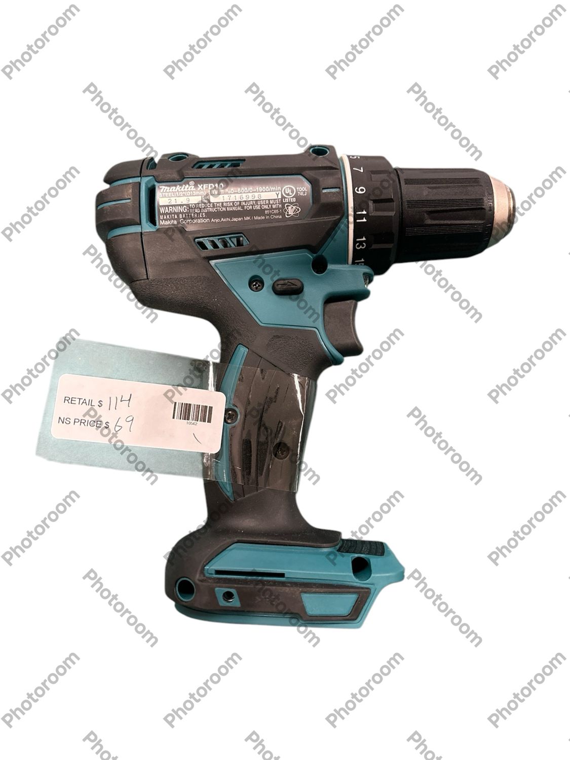 Makita 18V LXT Lithium-Ion 1/2 in. Cordless Driver-Drill (Tool-Only) XFD10  .
