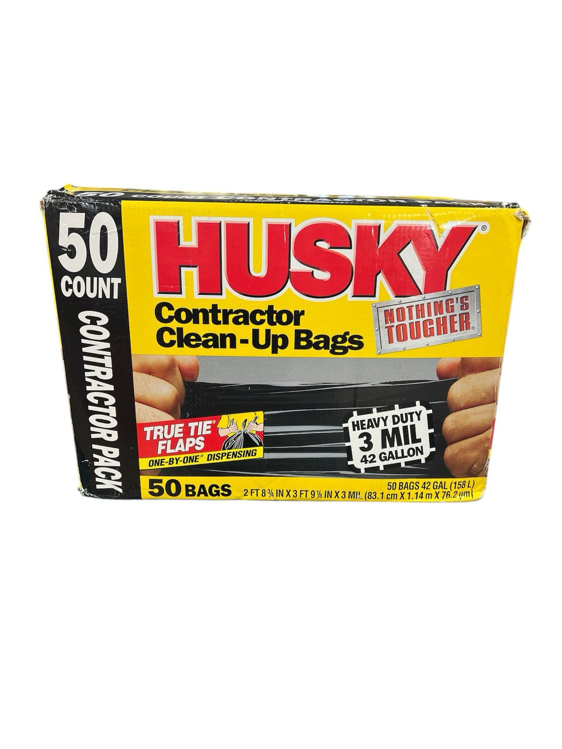 Husky 42 Gal. Heavy-Duty Contractor Clean-Up Bags with 20% PCR (50-Count) HKR42WC050B