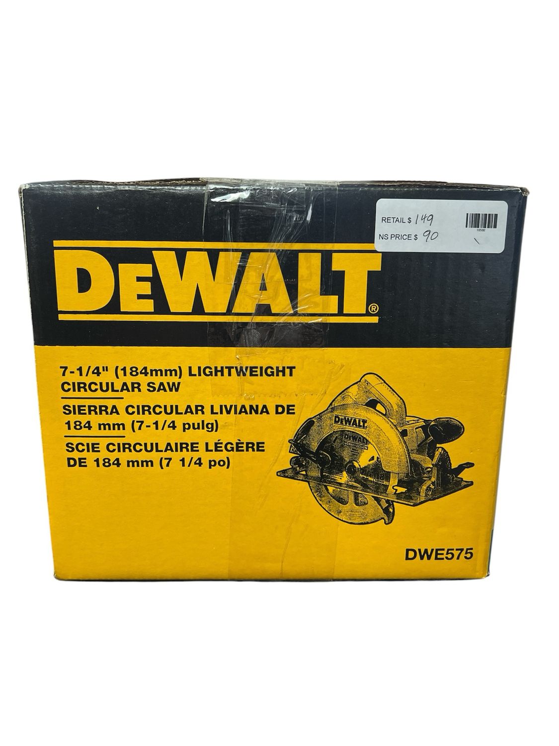 Dewalt 15 Amp Corded 7-1/4 in. Lightweight Circular Saw DWE575 Light Use