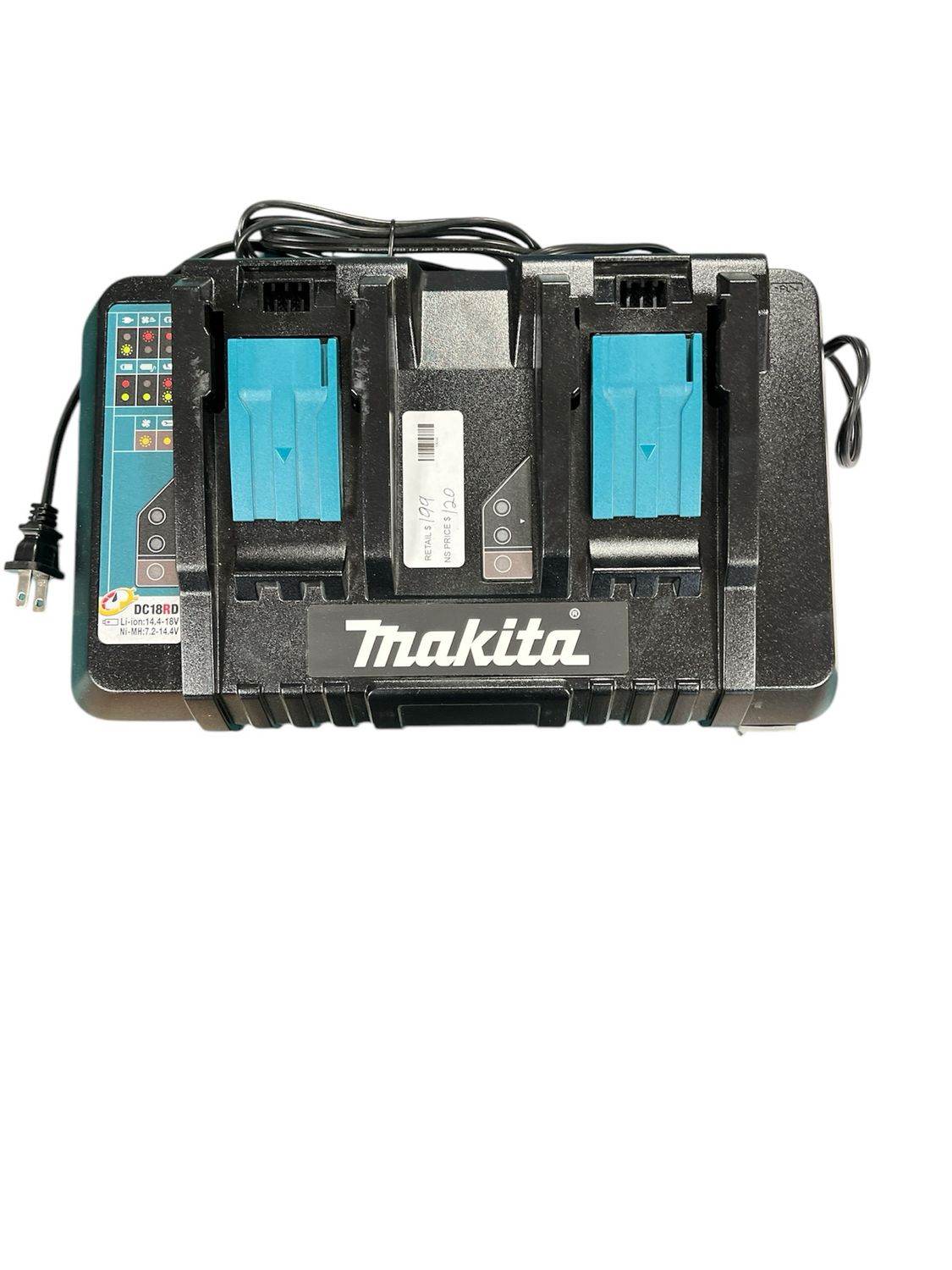 Makita 18V Lithium-Ion Dual Port Rapid Optimum Charger DC18RD