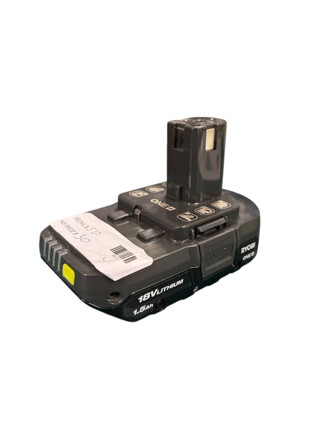 RYOBI ONE+ 18V Lithium-Ion 1.5 Ah Battery PBP002 ...