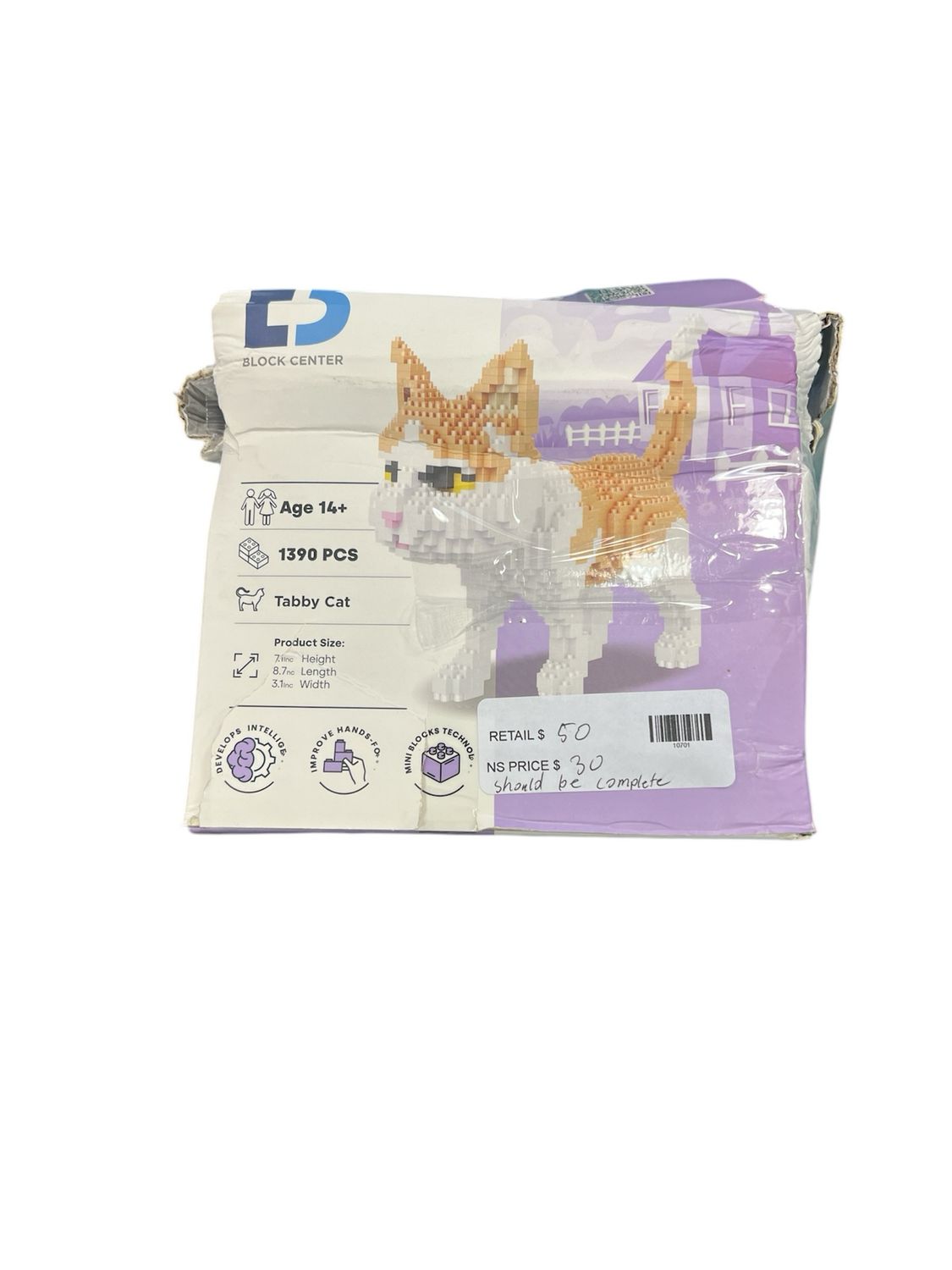 Block Center Tabby Cat