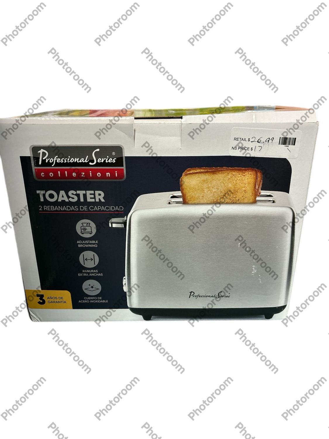 Professional Series 2-Slice Stainless Steel Wide Slot Toaster PS77411