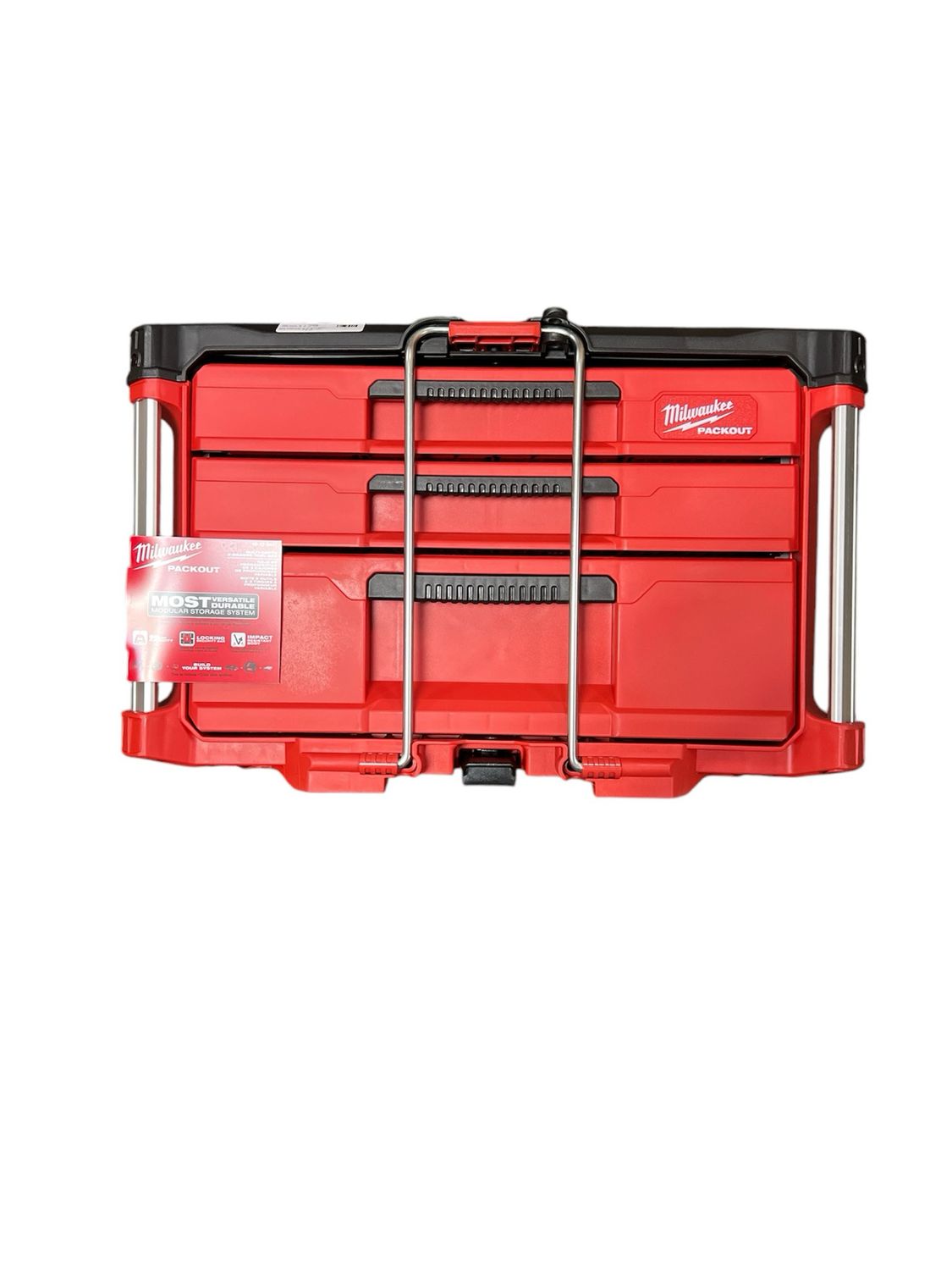 Milwaukee PACKOUT 22 in. Modular 3-Drawer Multi Drawer Tool Box with Metal Reinforced Corners and 50 lbs. Capacity 48-22-8447