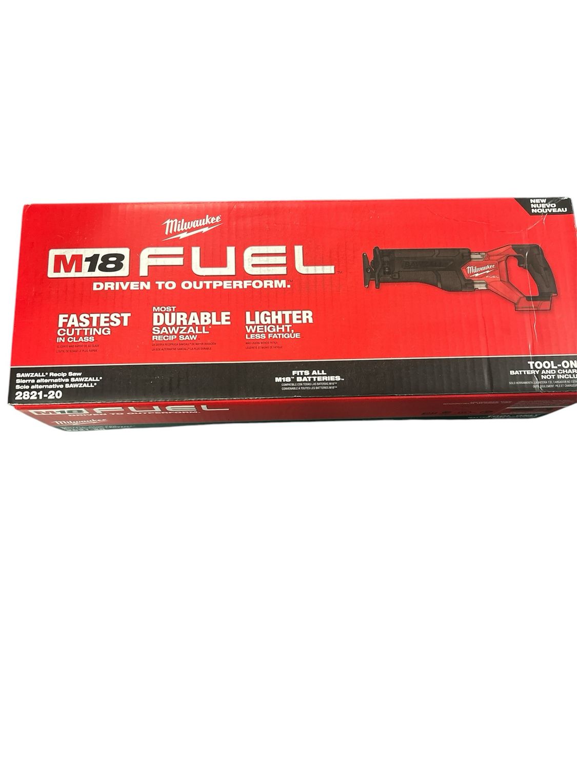 Milwaukee M18 FUEL GEN-2 18V Lithium-Ion Brushless Cordless SAWZALL Reciprocating Saw (Tool-Only) 2821-20