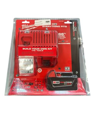 Milwaukee M18 18-Volt Lithium-Ion XC Starter Kit with One 5.0Ah Battery and Charger 48-59-1850