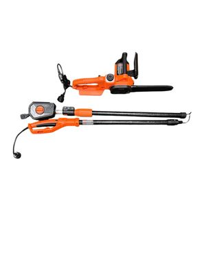 Black+Decker 10 in. 8 AMP Corded Electric Chainsaw with Pole Attachment BECSP601