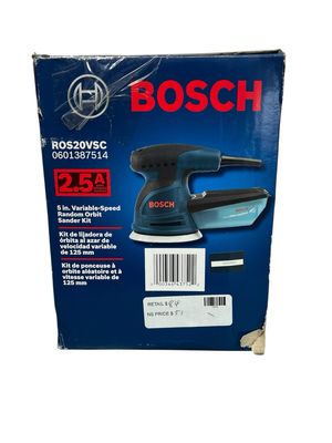 Bosch 2.5 Amp 5 in. Corded Variable Speed Random Orbital Sander/Polisher Kit with Carrying Bag ROS20VSC