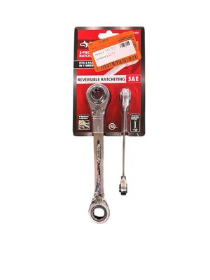 Husky SAE Quad Drive Ratcheting Wrench Set (2-Piece) HQRRW2PCSAE