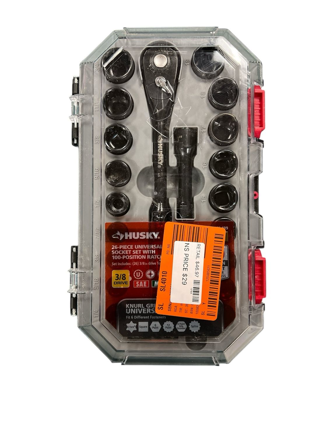 Husky 100-Position 3/8 in. Drive Universal Socket Wrench Set (26-Piece) H1003D26SWS