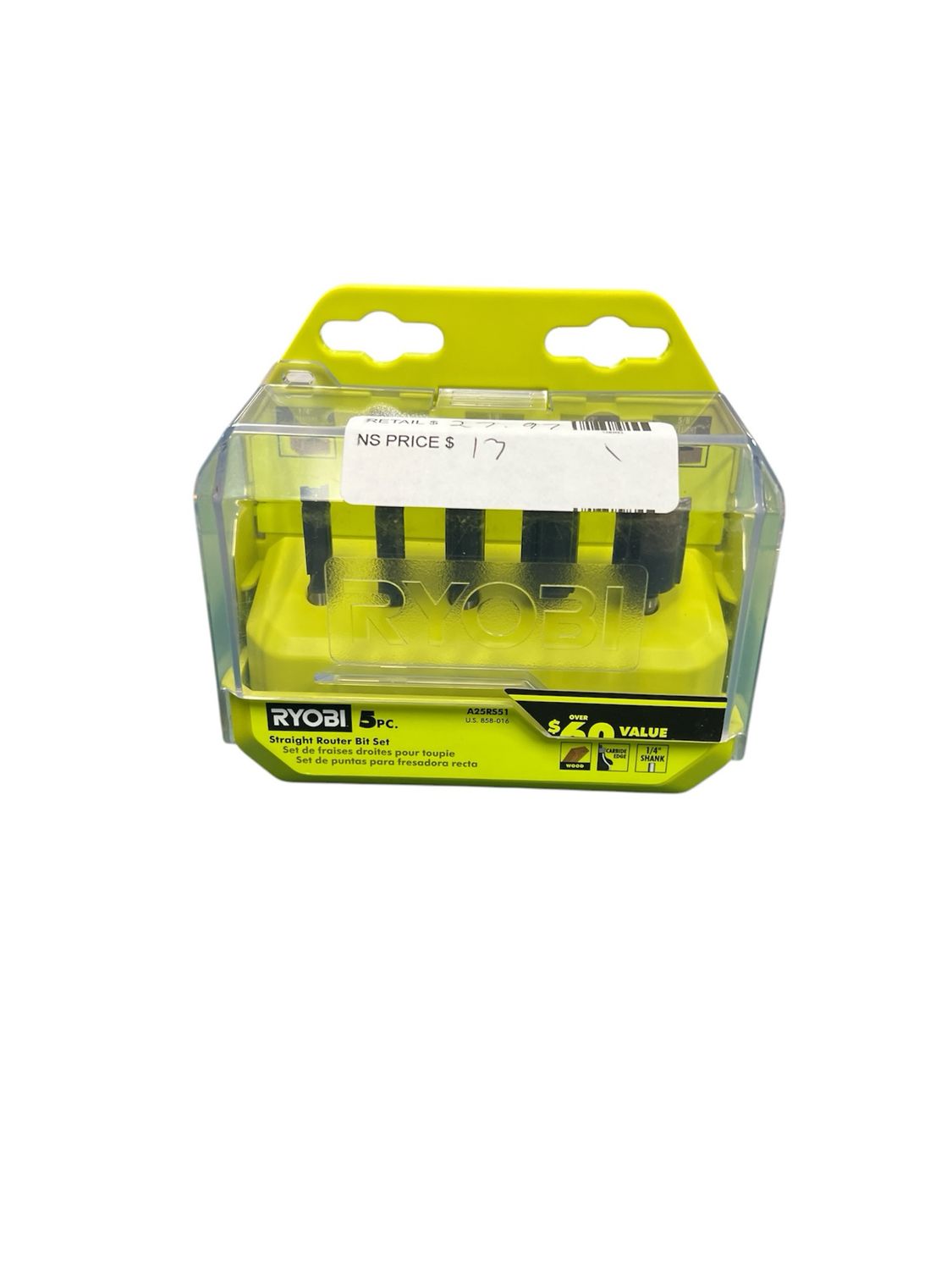 Ryobi Straight Router Bit Set (5-Piece) A25RS51