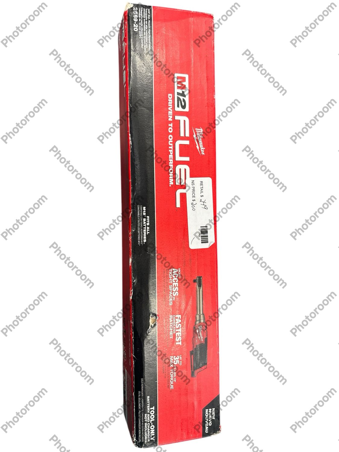 Milwaukee M12 FUEL 12V Lithium-Ion Brushless Cordless 3/8 in. Extended Reach High Speed Ratchet (Tool Only) 2569-20
