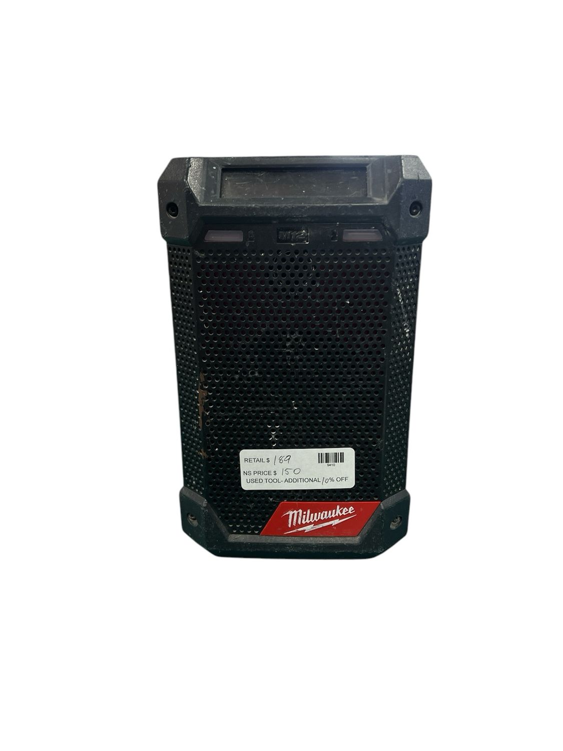 Milwaukee M12 12-Volt Lithium-Ion Cordless Bluetooth/AM/FM Jobsite Radio with Charger 2951-20 Used