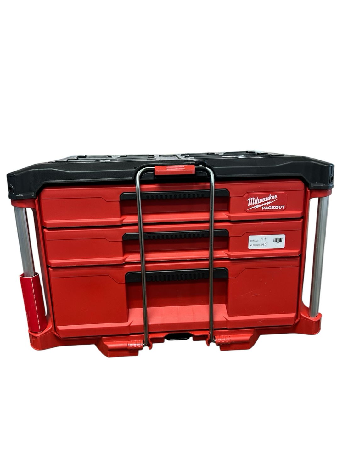 Milwaukee PACKOUT 22 in. Modular 3-Drawer Multi Drawer Tool Box with Metal Reinforced Corners and 50 lbs. Capacity 48-22-8447 .