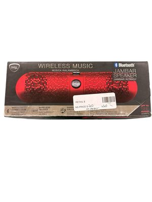 Ihip Red Bluetooth Pill Speaker Model FDJAMBAR