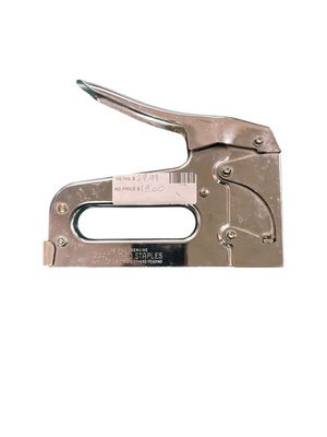 Arrow T50 Heavy Duty Staple Gun Kit, All Chrome Steel Stapler, with 3750 Pieces T50 1/4&quot;, 3/8&quot;, 1/2&quot; Staples, for Upholstery Professional Projects Used