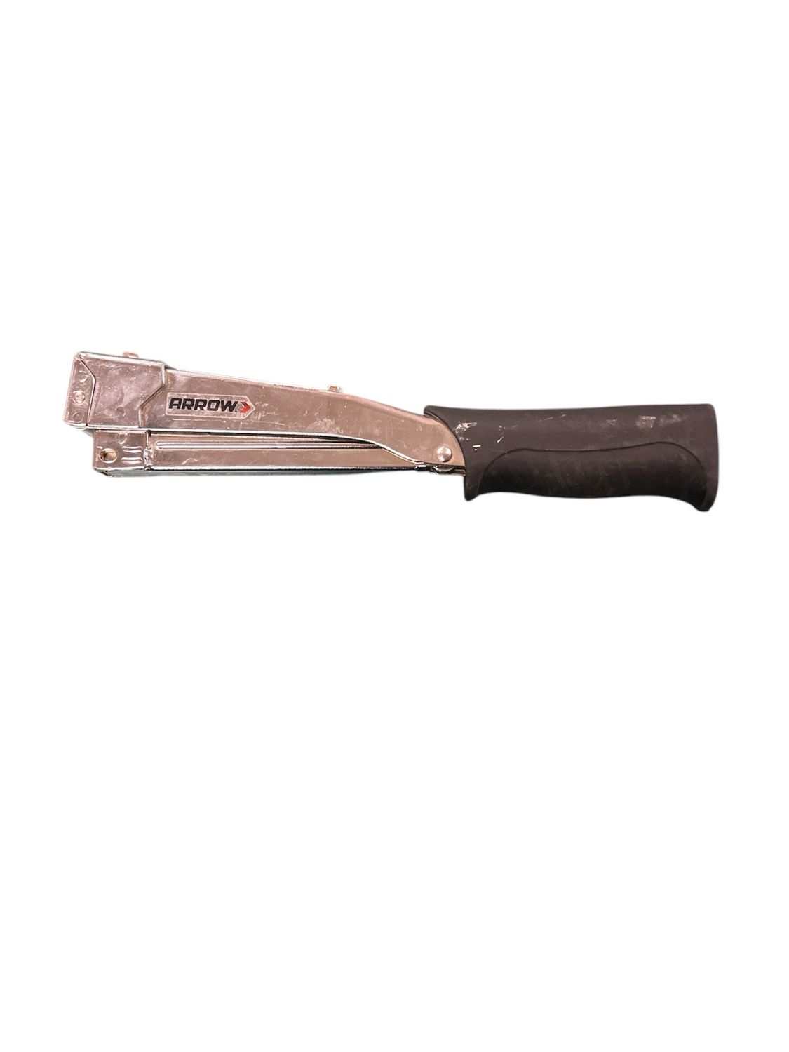 Arrow HT55BL Hammer Tacker, Manual Stapler for Construction and Insulation, Ergonomic Grip Handle, Dual-Capacity Rear-Load Magazine, Fits 1/4”, 5/16&quot;, or 3/8&quot; Staples, Silver