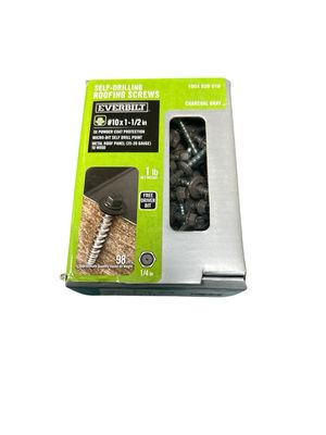 Everbilt #10 X 1-1/2 In. Head Roofing Screw 1 Lb. Box