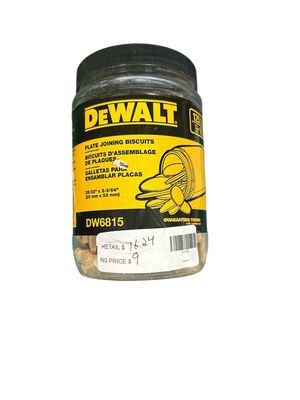 DEWALT Tube of 125 No. 10 size Biscuits DW6815