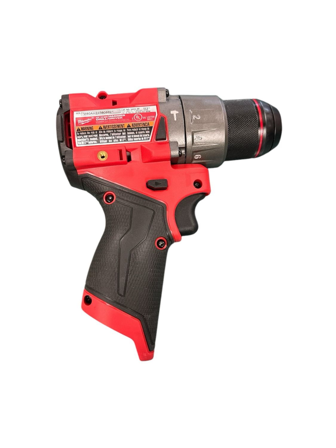 Milwaukee M12 FUEL 12V Lithium-Ion Brushless Cordless 1/2 in. Hammer Drill (Tool-Only) 3404-20