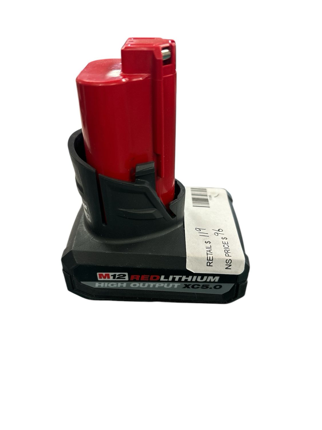 Milwaukee M12 12-Volt Lithium-Ion XC High Output 5.0 Ah Battery Pack 48-11-2450 .
