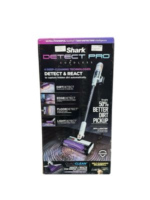 Shark IW1111 Detect Pro - Lightweight Cordless Vacuum Cleaner with HEPA Filter, Portable Handheld Attachment, Crevice Tool, Rechargeable Multi-Surface Stick Vacuum for Household Pet Hair, Dark Grey Us