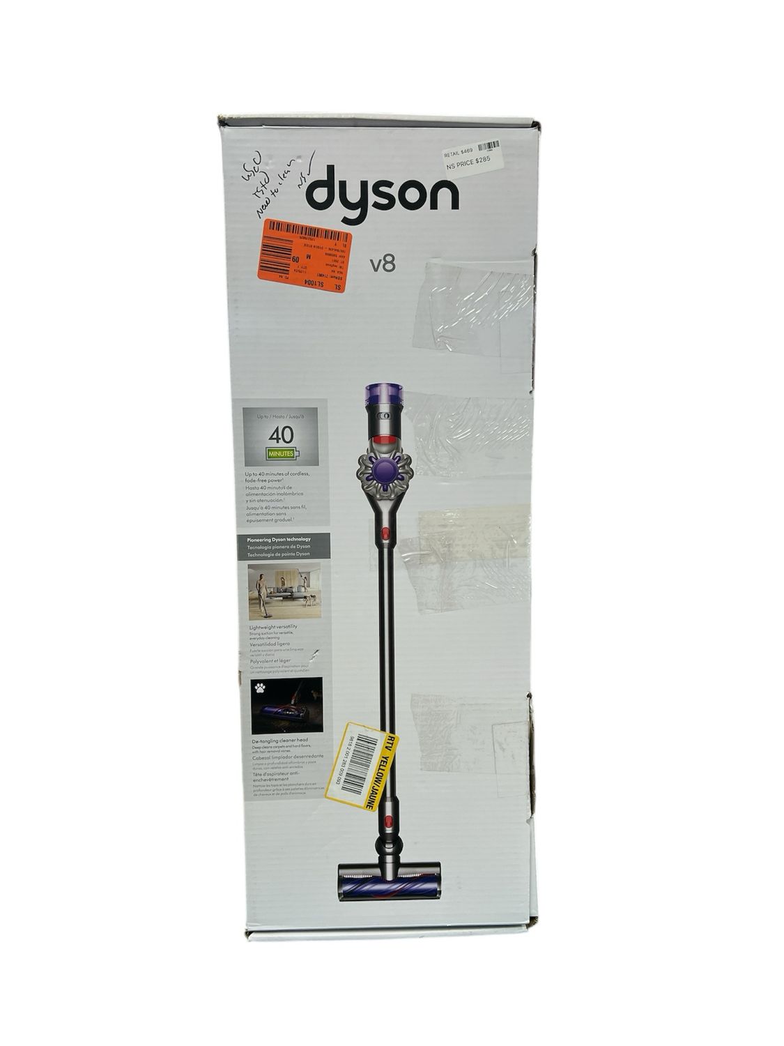 Dyson V8 Cordless Stick Vacuum Cleaner 400473-01 Used