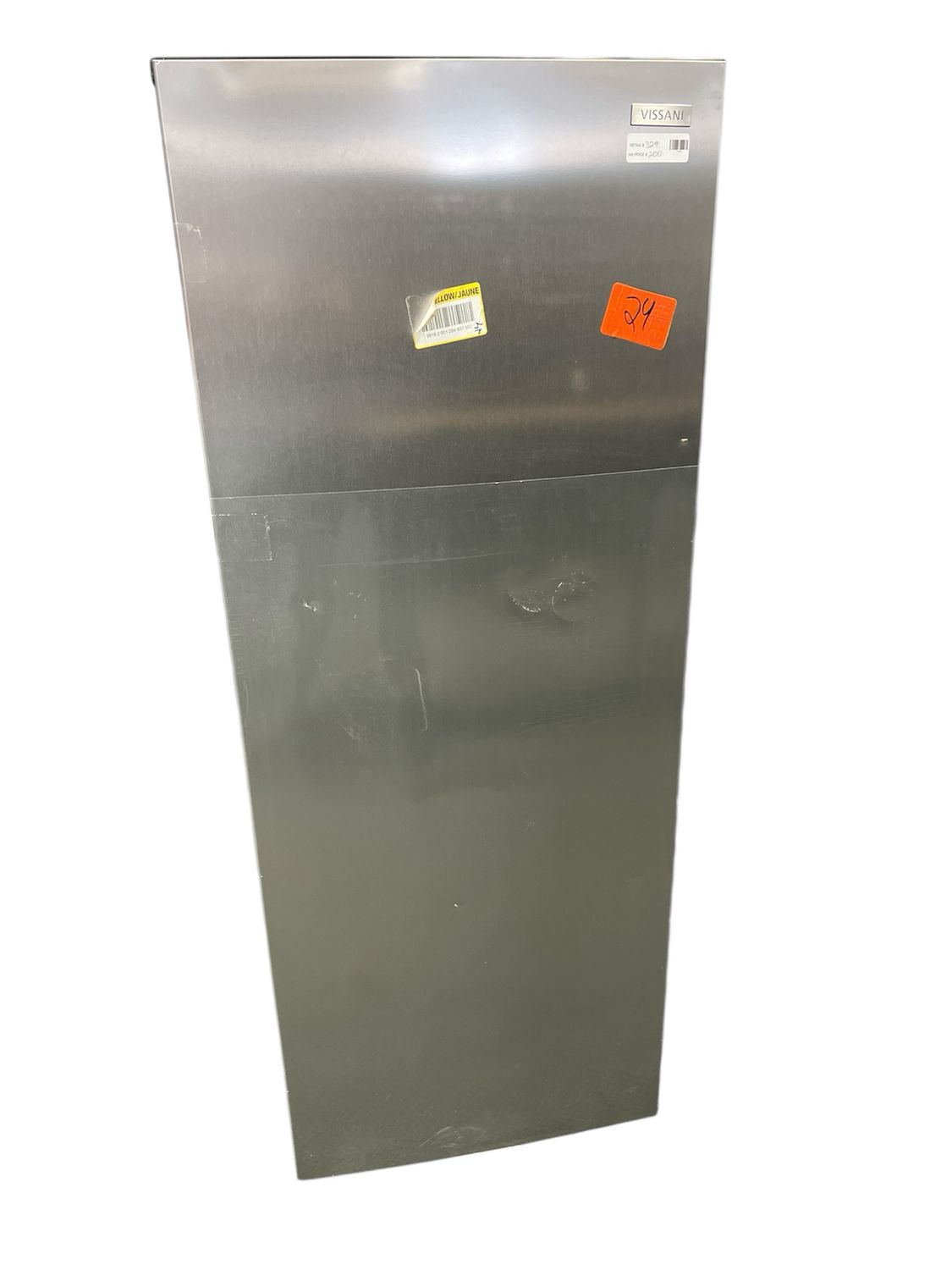 Vissani 7 cu. ft. Convertible Upright Freezer/Refrigerator in Stainless Steel Garage Ready MDUFC7SS Shipping Damage.