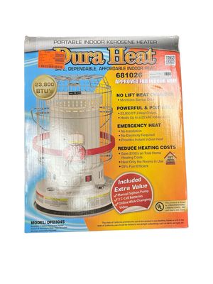 DuraHeat Portable Convection Kerosene Heater Provides 23,800 Btu&#39;s of Warmth DH2304S Appears New