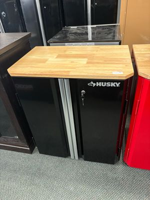 Husky Ready-to-Assemble 28 in. W x 32 in. H x 18 in. D 2-Door Steel Garage Base Cabinet HOME28XDB12 .