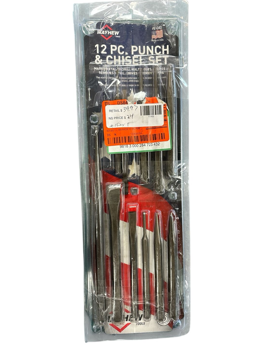 Mayhew Punch and Chisel Set (12-Piece) 61040
