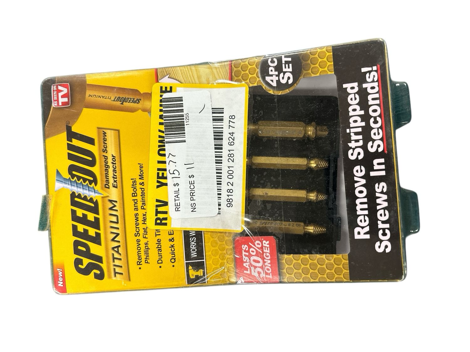 Speed Out Titanium Screw Extractor (4-Piece) 1000367