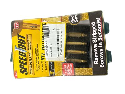 Speed Out Titanium Screw Extractor (4-Piece) 1000367
