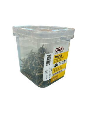 GRK Fasteners #8 x 2-1/2 in. Star Drive Trim-Head Finish/Trim Screw (420 per Pack) 115730
